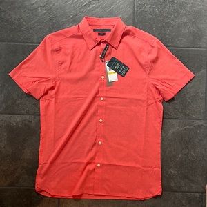 Perry Ellis Slim Fit Stretch Travel Luxe Button Up